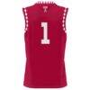 #1 Temple Owls GameDay Greats Youth Lightweight Men's Basketball Fashion Jersey - Red - Detail View