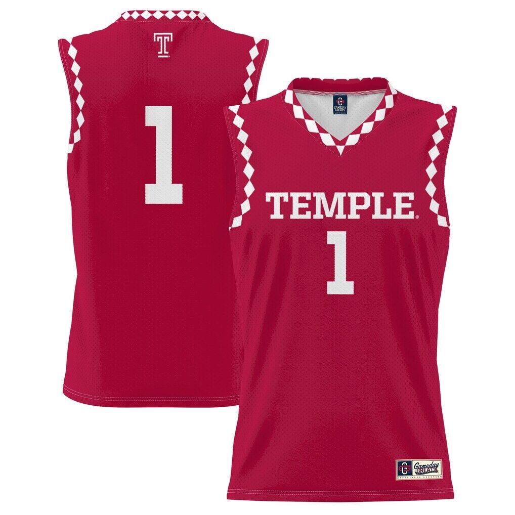#1 Temple Owls GameDay Greats Youth Lightweight Men's Basketball Fashion Jersey