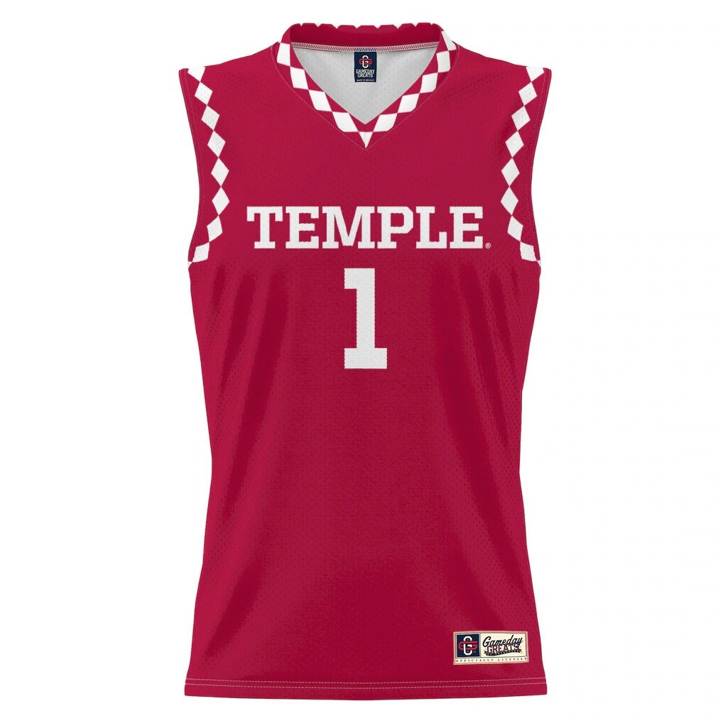 #1 Temple Owls GameDay Greats Youth Lightweight Men's Basketball Fashion Jersey