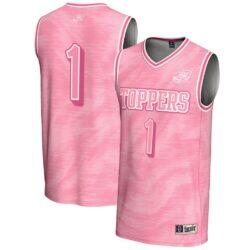 #1 Western Kentucky Hilltoppers GameDay Greats Youth Lightweight Basketball Jersey - Pink - Front View