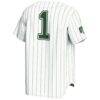 #1 Ohio Bobcats GameDay Greats Youth Lightweight Baseball Fashion Jersey - White - Detail View