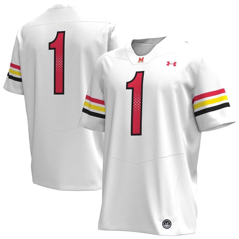 #1 Maryland Terrapins Under Armour Replica Football Jersey
