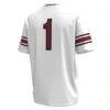 #1 South Carolina Gamecocks Under Armour Replica Football Jersey - White - Detail View
