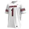 #1 South Carolina Gamecocks Under Armour Replica Football Jersey - White - Side View