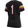 #1 Maryland Terrapins Under Armour Women's Replica Football Jersey - Black - Detail View