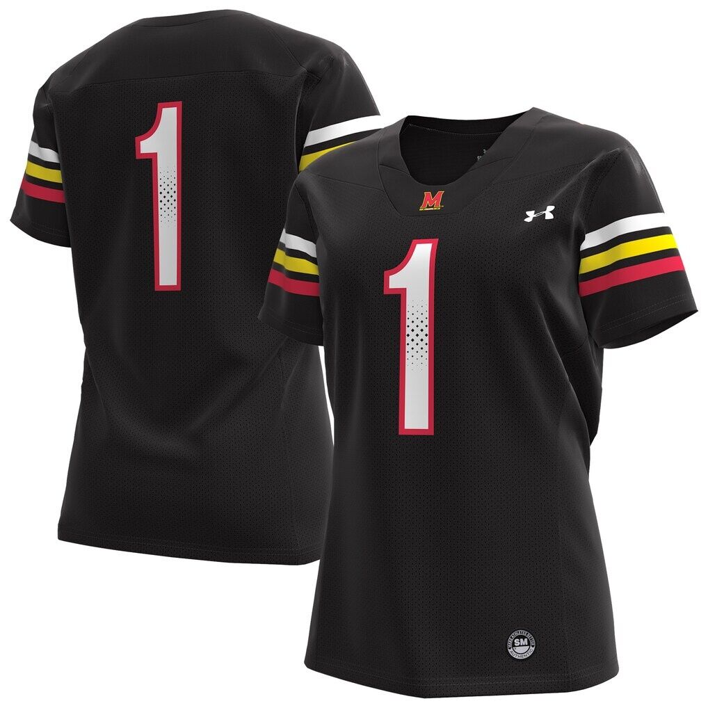 #1 Maryland Terrapins Under Armour Women's Replica Football Jersey