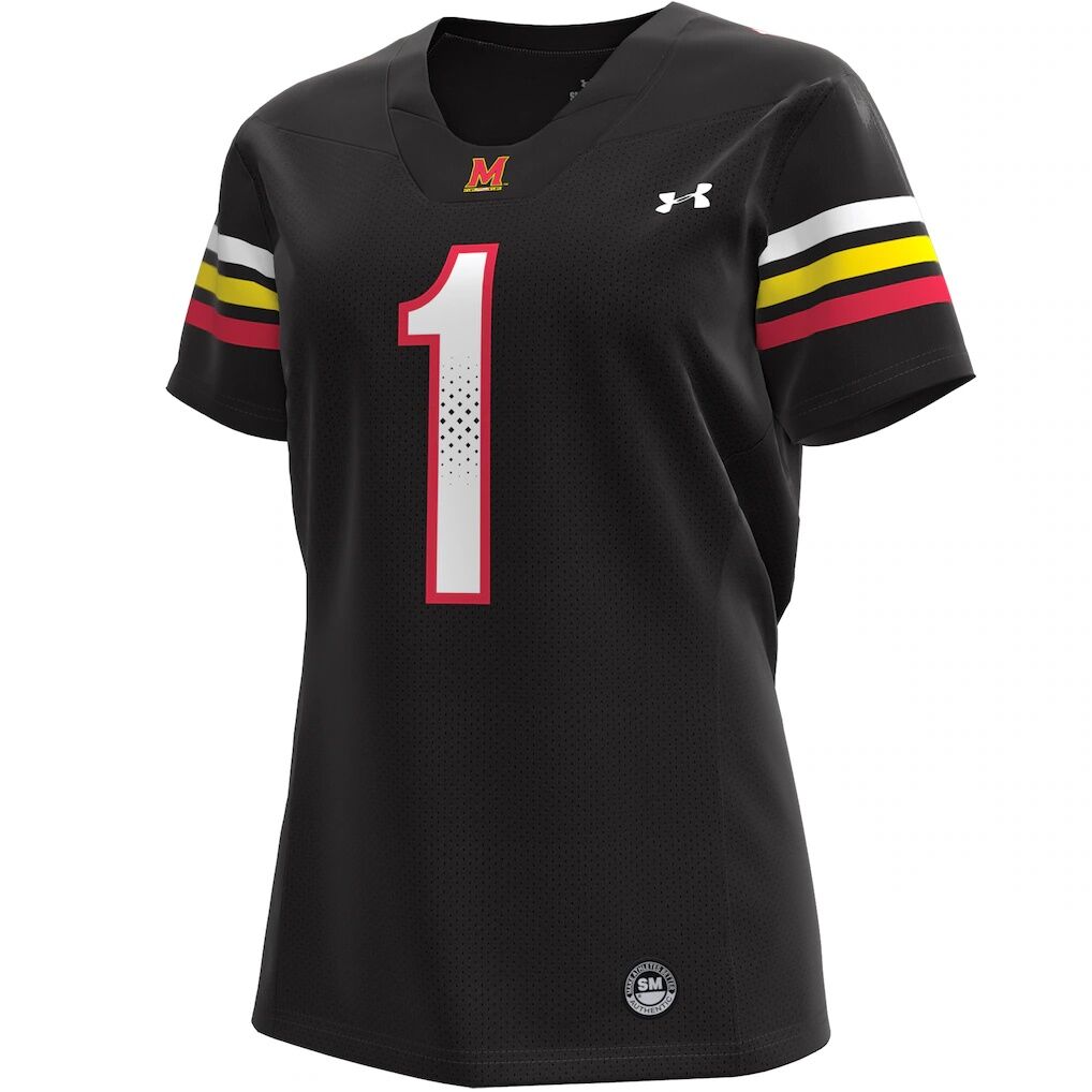 #1 Maryland Terrapins Under Armour Women's Replica Football Jersey