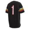 #1 Maryland Terrapins Under Armour Youth Replica Football Jersey - Black - Detail View