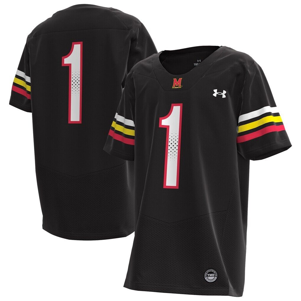 #1 Maryland Terrapins Under Armour Youth Replica Football Jersey