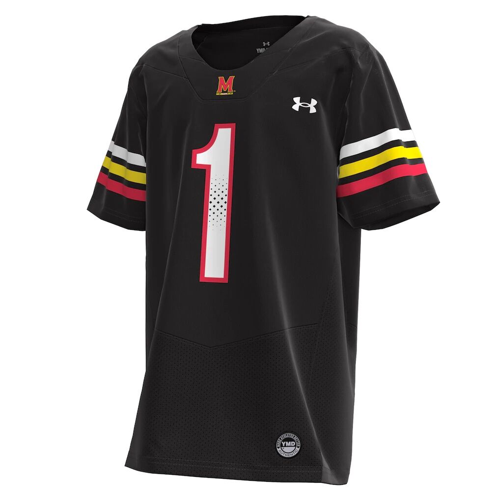 #1 Maryland Terrapins Under Armour Youth Replica Football Jersey