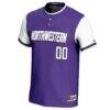 Northwestern Wildcats GameDay Greats Youth NIL Pick-A-Player Lightweight Softball Jersey - Purple - Side View