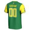 Oregon Ducks GameDay Greats Youth NIL Pick-A-Player Lightweight Softball Jersey - Green - Detail View