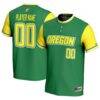 Oregon Ducks GameDay Greats Youth NIL Pick-A-Player Lightweight Softball Jersey - Green - Front View