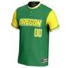 Oregon Ducks GameDay Greats Youth NIL Pick-A-Player Lightweight Softball Jersey - Green - Side View