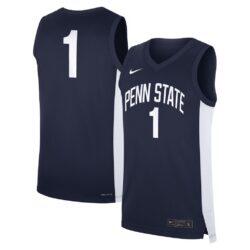 #1 Penn State Nittany Lions Nike Road Replica Jersey - Navy - Front View