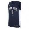 #1 Penn State Nittany Lions Nike Road Replica Jersey - Navy - Side View