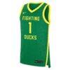 Oregon Ducks Nike Road Replica Basketball Jersey - Green - Side View