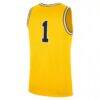 #1 Michigan Wolverines Jordan Brand Alternate Replica Jersey - - Detail View