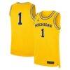 #1 Michigan Wolverines Jordan Brand Alternate Replica Jersey - - Front View