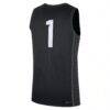 #1 Michigan State Spartans Nike Alternate Replica Jersey - Black - Detail View