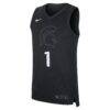 #1 Michigan State Spartans Nike Alternate Replica Jersey - Black - Side View