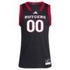 #1 Rutgers Scarlet Knights adidas Replica Swingman Jersey - Black - Side View