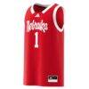 #1 Nebraska Huskers adidas Replica Swingman Jersey - - Side View