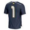 #1 Michigan Wolverines GameDay Greats Lightweight Lacrosse Fashion Jersey - Navy - Detail View
