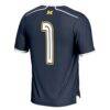 #1 Michigan Wolverines GameDay Greats Youth Lightweight Lacrosse Fashion Jersey - Navy - Detail View