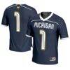 #1 Michigan Wolverines GameDay Greats Youth Lightweight Lacrosse Fashion Jersey - Navy - Front View
