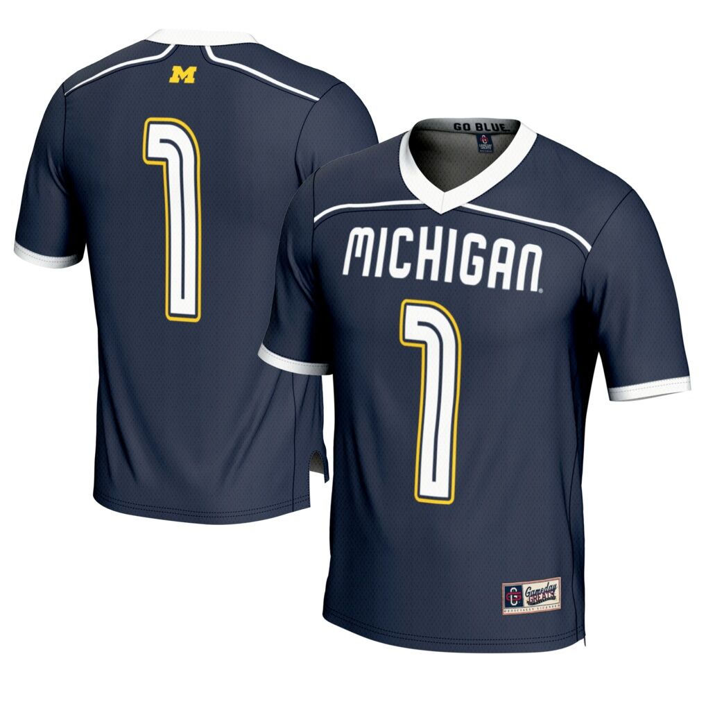 #1 Michigan Wolverines GameDay Greats Youth Lightweight Lacrosse Fashion Jersey