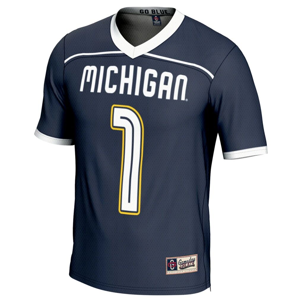 #1 Michigan Wolverines GameDay Greats Youth Lightweight Lacrosse Fashion Jersey
