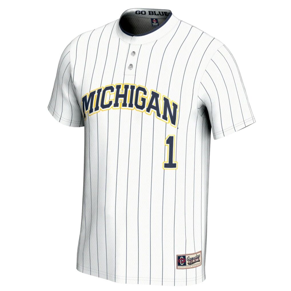 #1 Michigan Wolverines GameDay Greats Unisex Lightweight Softball Jersey