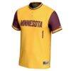 #1 Minnesota Golden Gophers GameDay Greats Unisex Lightweight Softball Jersey - Gold - Side View