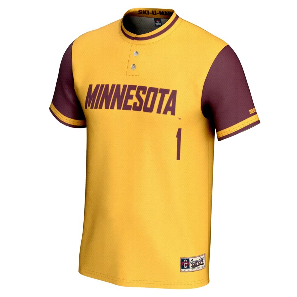 #1 Minnesota Golden Gophers GameDay Greats Unisex Lightweight Softball Jersey