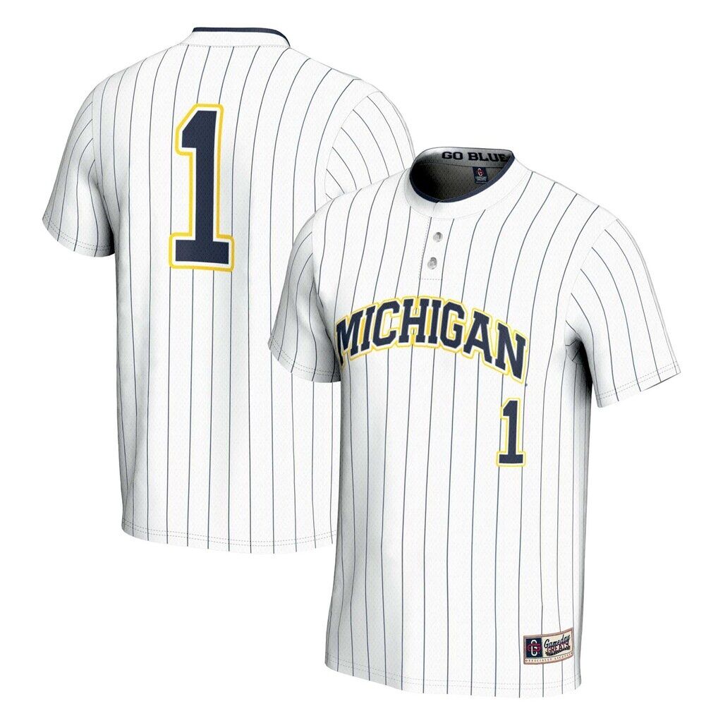 #1 Michigan Wolverines GameDay Greats Youth Lightweight Softball Jersey