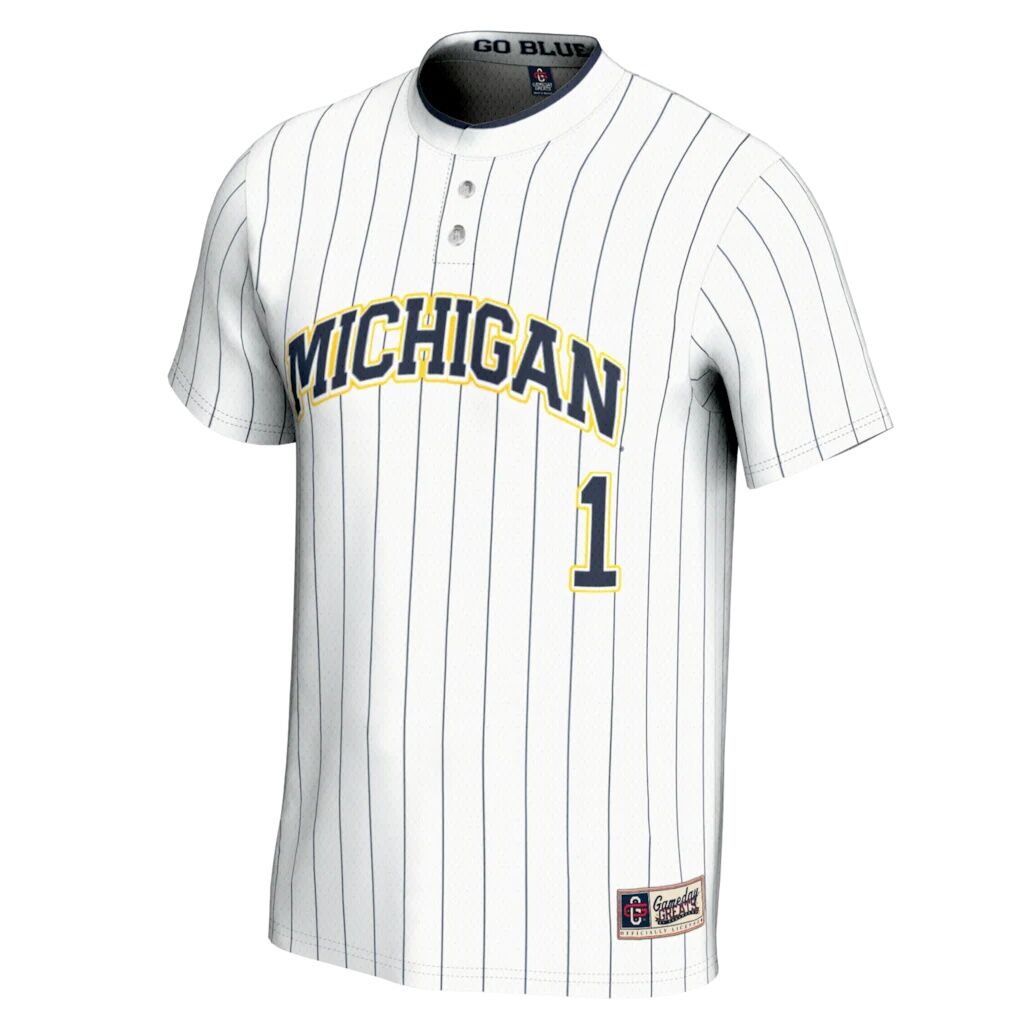 #1 Michigan Wolverines GameDay Greats Youth Lightweight Softball Jersey