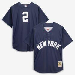 Derek Jeter New York Yankees Mitchell & Ness Authentic Batting Practice Jersey