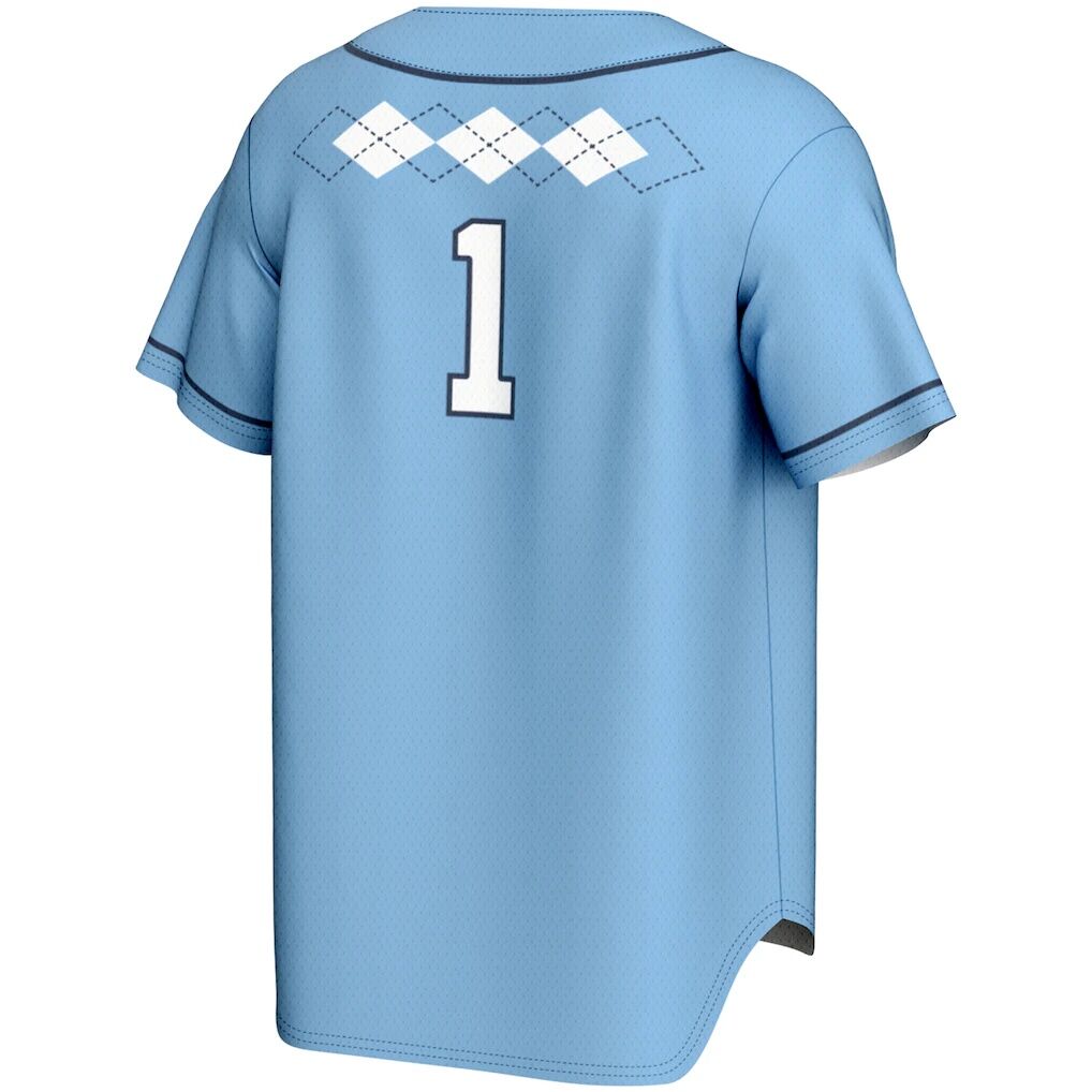 #1 North Carolina Tar Heels GameDay Greats Youth Lightweight Softball Jersey - Carolina Blue