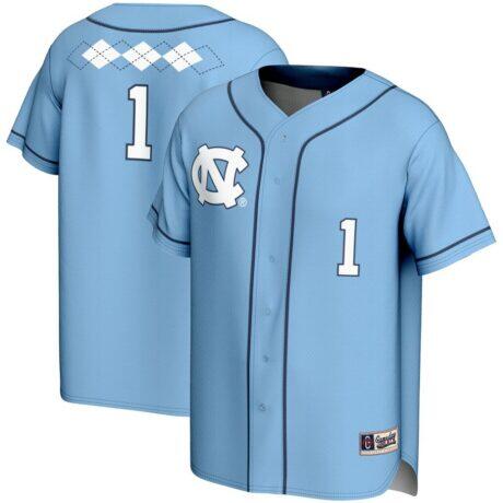 #1 North Carolina Tar Heels GameDay Greats Youth Lightweight Softball Jersey - - Front View