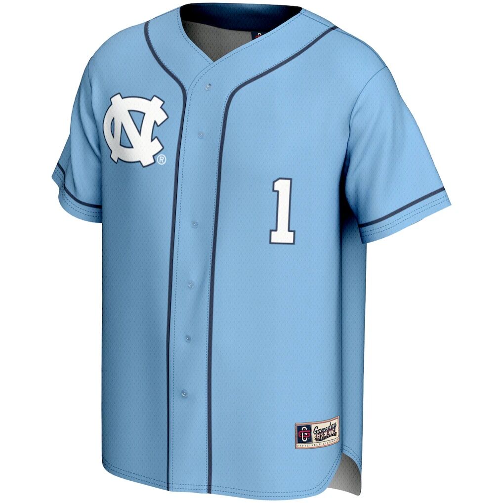#1 North Carolina Tar Heels GameDay Greats Youth Lightweight Softball Jersey - Carolina Blue