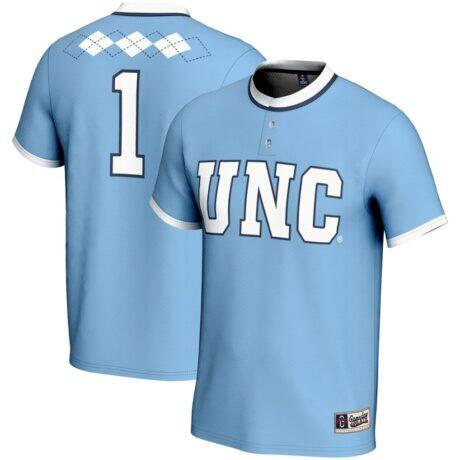 #1 North Carolina Tar Heels GameDay Greats Youth Lightweight Softball Jersey - - Front View