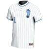 #1 North Carolina Tar Heels GameDay Greats Unisex Lightweight Softball Jersey - White - Side View