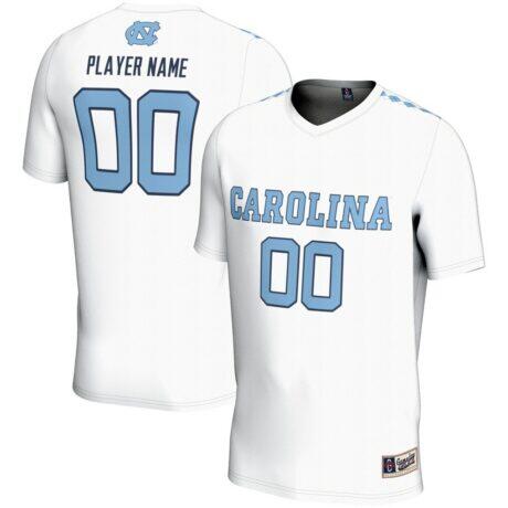 North Carolina Tar Heels GameDay Greats Youth NIL Pick-A-Player Women's Lacrosse Lightweight Jersey - White - Front View