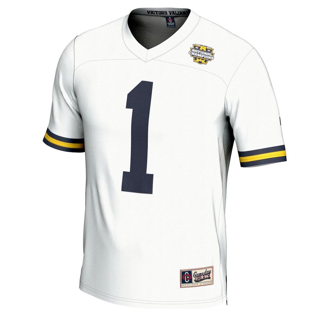 #1 Michigan Wolverines GameDay Greats College Football Playoff 2023 National Champions Lightweight Fashion Jersey