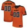 Oregon State Beavers Nike Custom Football Game Jersey - Orange - Front View