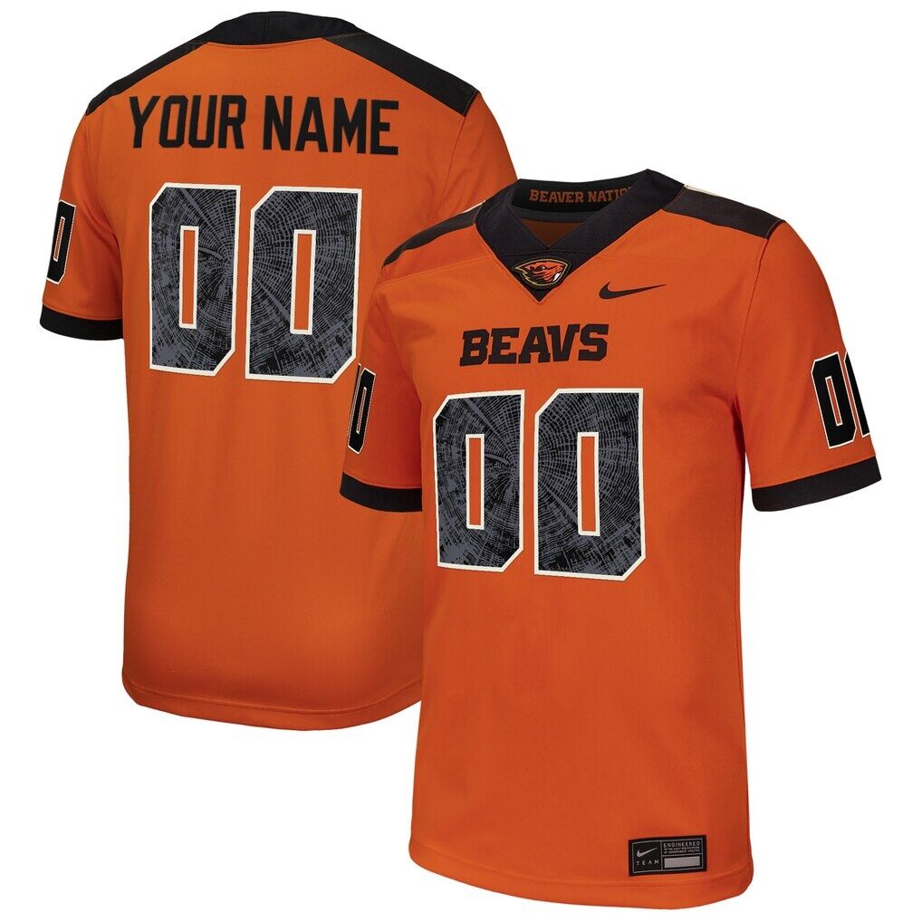 Oregon State Beavers Nike Custom Football Game Jersey