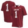 #1 South Carolina Gamecocks Under Armour Throwback Replica Jersey - Garnet - - Front View