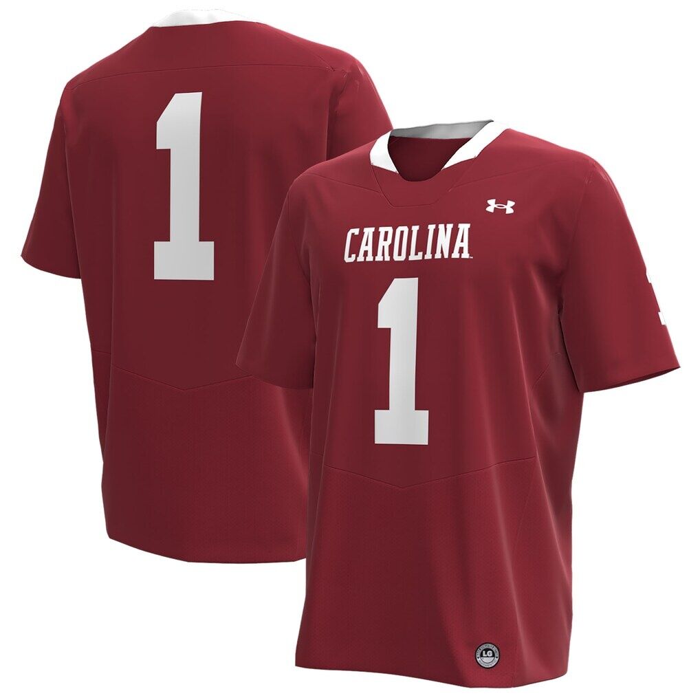 #1 South Carolina Gamecocks Under Armour Throwback Replica Jersey - Garnet
