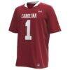 #1 South Carolina Gamecocks Under Armour Throwback Replica Jersey - Garnet - - Side View